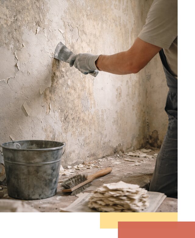 Удаление старой краски со стен в Люберцах качественно и быстро