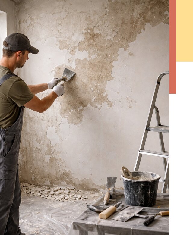 Снятие старой шпаклевки в Люберцах от 1946 руб. — быстро и недорого | ОТДЕЛОЧНИК-Люб