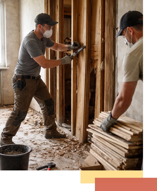 Демонтаж деревянных перегородок в Люберцах быстро и аккуратно