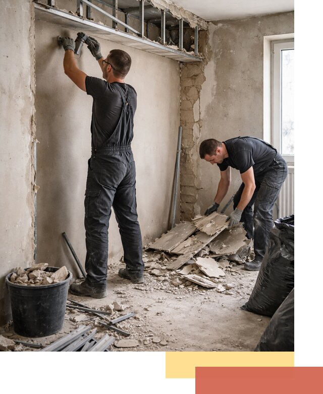 Демонтаж короба из гипсокартона в Люберцах быстро и аккуратно