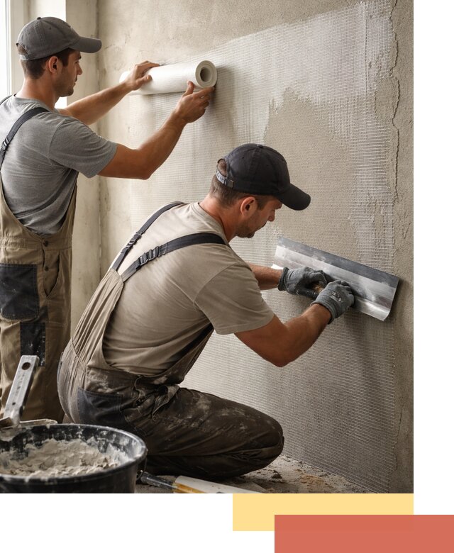 Армирование стен стеклосеткой в Люберцах для прочной отделки