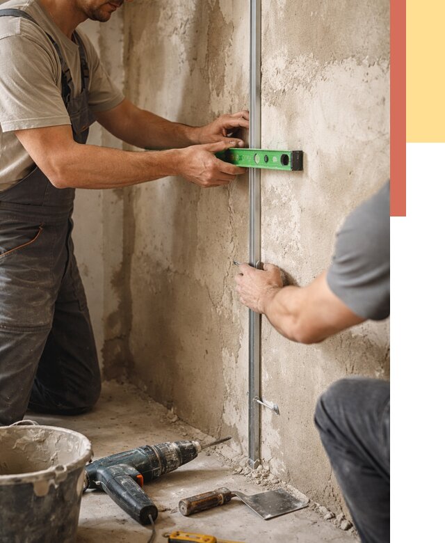 Установка штукатурных маяков в Люберцах от 7365 руб. — быстро и недорого | ОТДЕЛОЧНИК-Люб