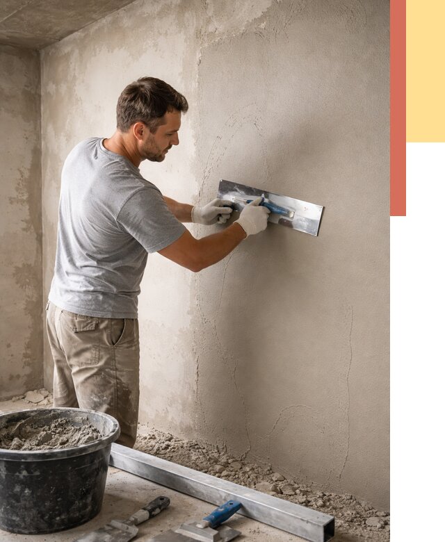 Штукатурка стен без маяков в Люберцах от 7575 руб/м2 — услуги и цена | ОТДЕЛОЧНИК-Люб