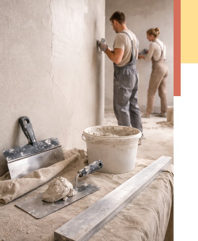 Штукатурка стен гипсовая в Люберцах от 4734 руб/м2 — быстро и недорого | ОТДЕЛОЧНИК-Люб