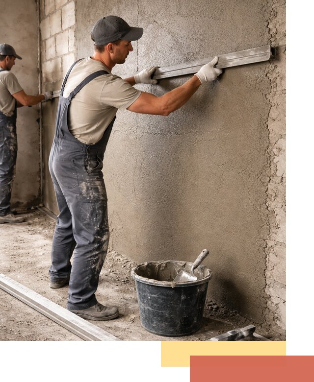 Штукатурка стен цементно-песчаная в Люберцах профессионально