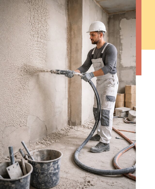 Машинная штукатурка стен в Люберцах под ключ от 6839 руб./м2 | ОТДЕЛОЧНИК-Люб