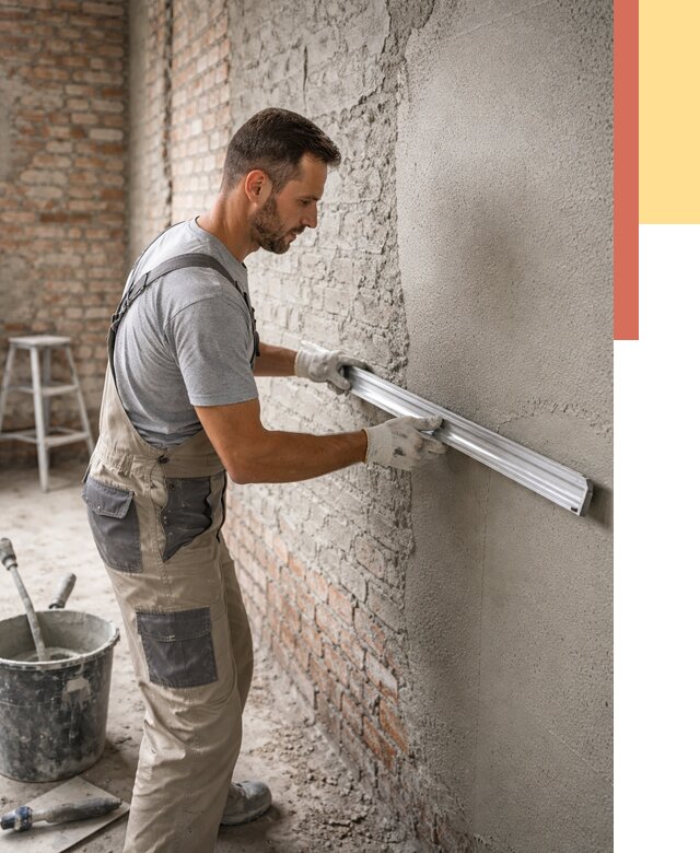 Штукатурка кирпичных стен в Люберцах от 4734 руб/м2 — быстро и недорого | ОТДЕЛОЧНИК-Люб