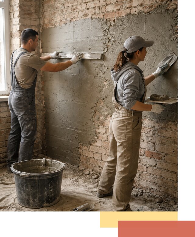 Штукатурка кирпичных стен в Люберцах — качественно и надежно