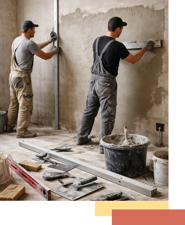 Профессиональная штукатурка стен под плитку в Люберцах