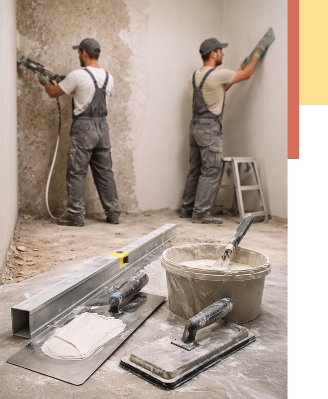 Штукатурка стен под обои в Люберцах от 4734 руб./м2 — выравнивание под обои | ОТДЕЛОЧНИК-Люб