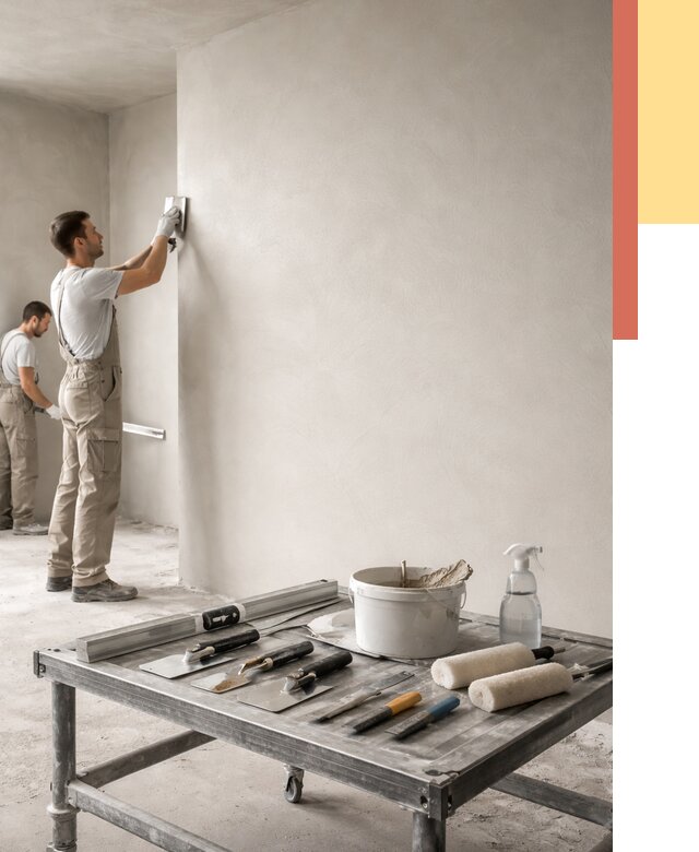 Штукатурка стен под покраску в Люберцах от 4734 руб./м² — качественно и недорого | ОТДЕЛОЧНИК-Люб