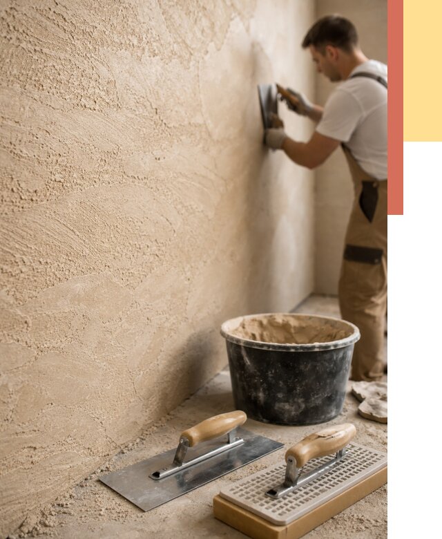 Декоративная штукатурка травертин в Люберцах от 1894 руб/м2 — качественно и недорого | ОТДЕЛОЧНИК-Люб