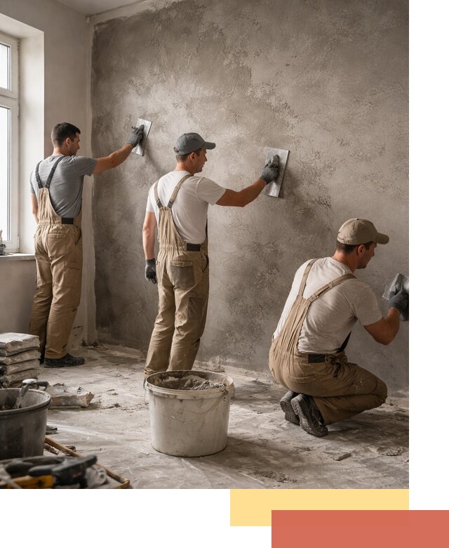 Декоративная штукатурка под бетон в Люберцах для стен и потолков