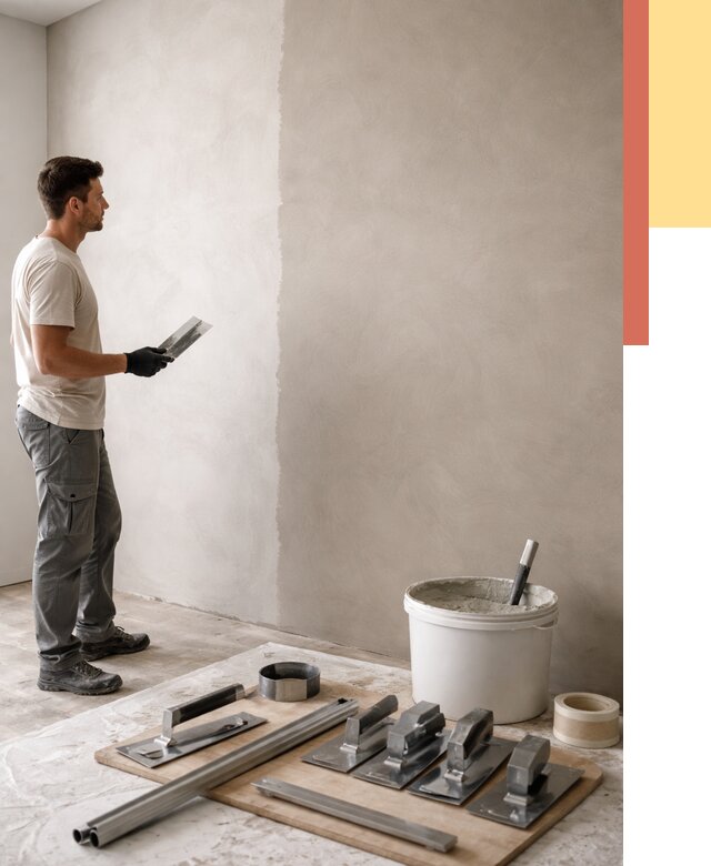 Нанесение микроцемента на стены в Люберцах от 3367 руб./м2 под ключ | ОТДЕЛОЧНИК-Люб