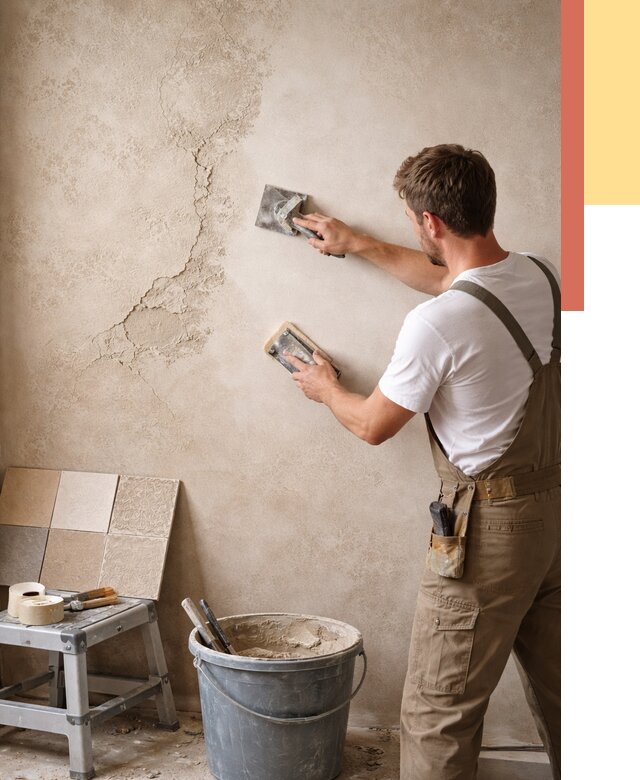 Ремонт декоративной штукатурки в Люберцах от 4734 руб. под ключ | ОТДЕЛОЧНИК-Люб