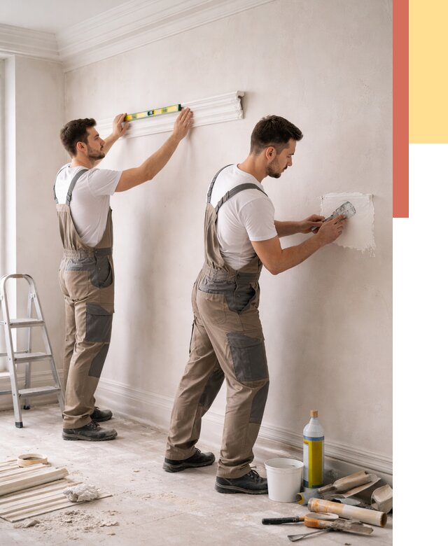 Монтаж лепнины на стены в Люберцах от 4734 руб. — недорого, быстро | ОТДЕЛОЧНИК-Люб