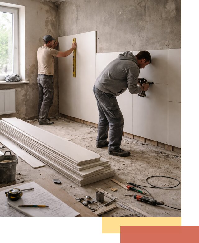 Монтаж ПВХ панелей на стены в Люберцах качественно и быстро