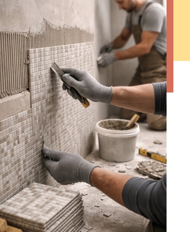 Облицовка стен мозаикой в Люберцах от 3367 руб/м2 — укладка мозаики на стены | ОТДЕЛОЧНИК-Люб