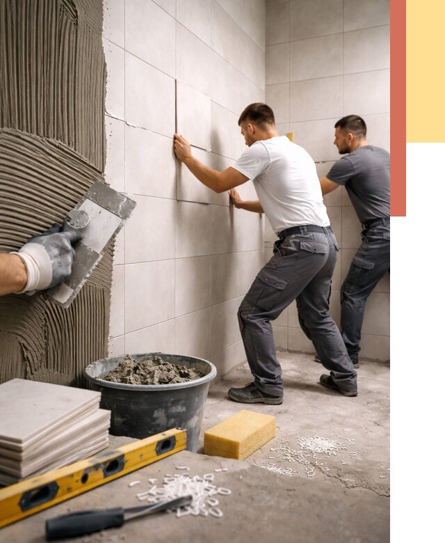 Укладка плитки на стены в Люберцах от 894 руб. — качественно и недорого | ОТДЕЛОЧНИК-Люб