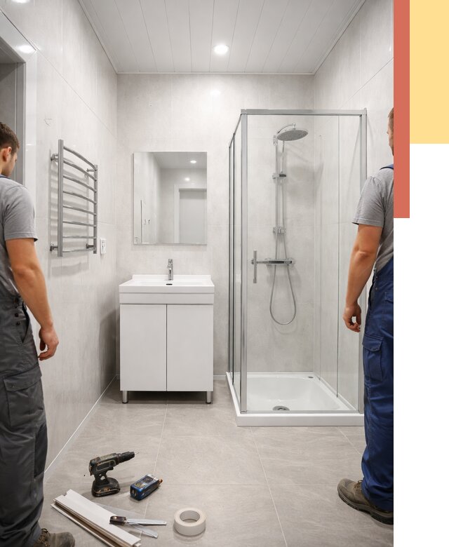 Отделка ванной комнаты панелями ПВХ в Люберцах от 4734 руб. за м2 | ОТДЕЛОЧНИК-Люб