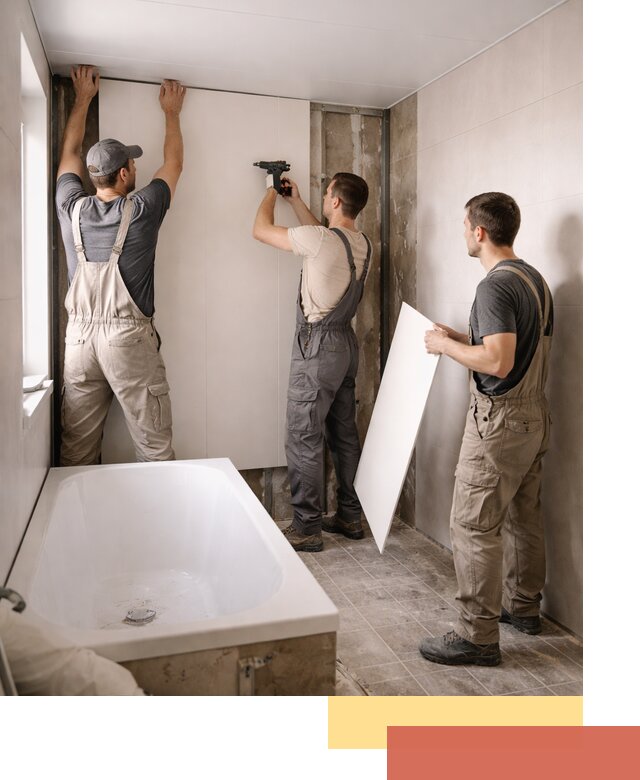 Отделка ванной панели ПВХ профессионально в Люберцах