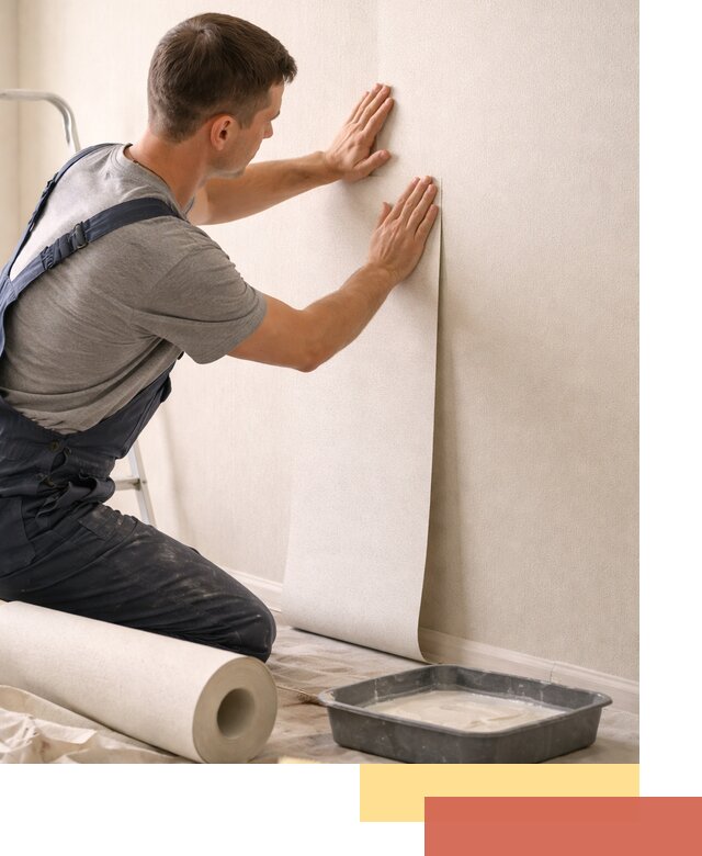 Поклейка флизелиновых обоев в Люберцах качественно и быстро