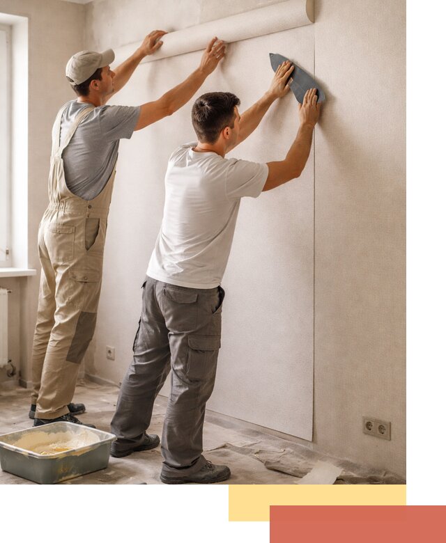 Поклейка виниловых обоев в Люберцах профессионально и качественно