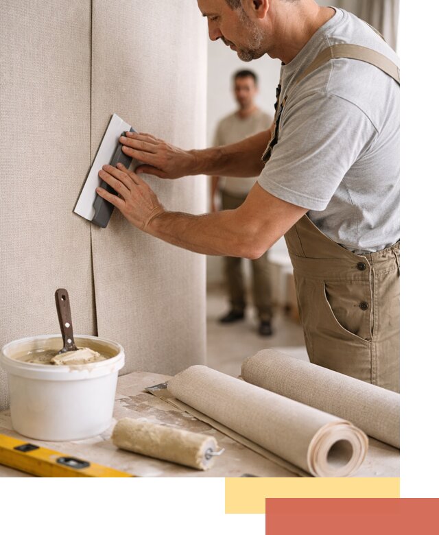 Поклейка текстильных обоев в Люберцах профессионально и аккуратно