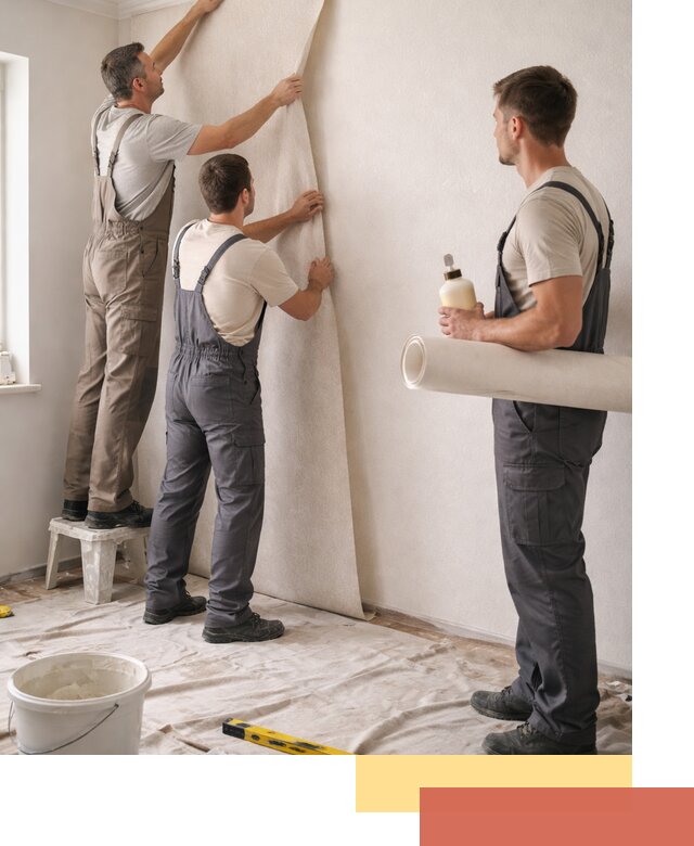 Оклейка стен обоями в Люберцах — качественно и профессионально