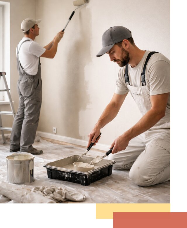 Покраска стен в квартире в Люберцах — профессионально и аккуратно