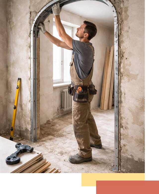 Устройство арочного проема в Люберцах под ключ