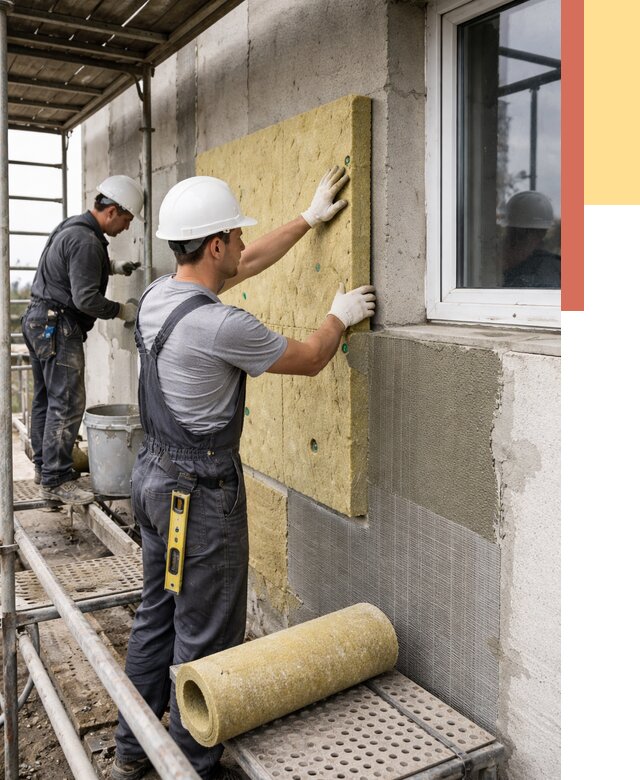 Утепление стен в Люберцах от 4524 руб. под ключ — быстро и недорого | ОТДЕЛОЧНИК-Люб