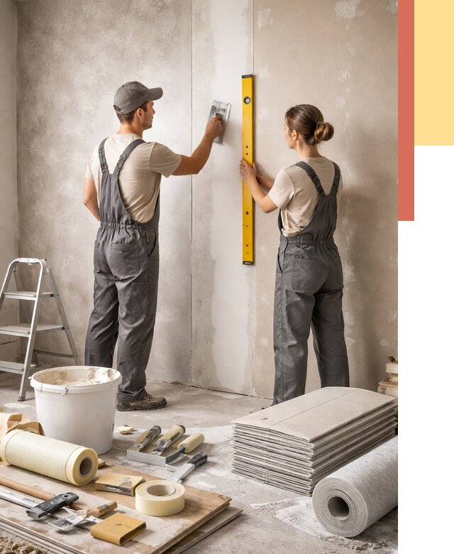 Отделка стен в Люберцах от 1578 руб/м² — недорого, быстро, под ключ | ОТДЕЛОЧНИК-Люб