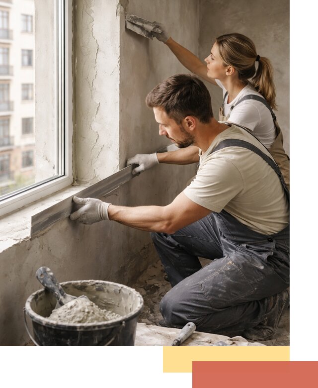 Штукатурка откосов дверей и окон профессионально в Люберцах