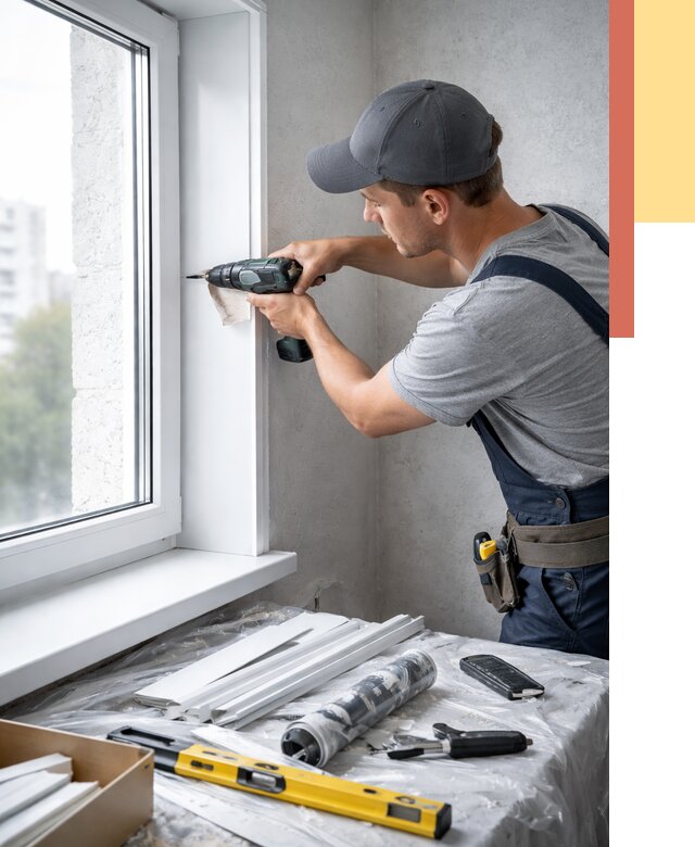 Установка пластиковых откосов в Люберцах от 2367 руб. | ОТДЕЛОЧНИК-Люб монтаж, быстро и недорого