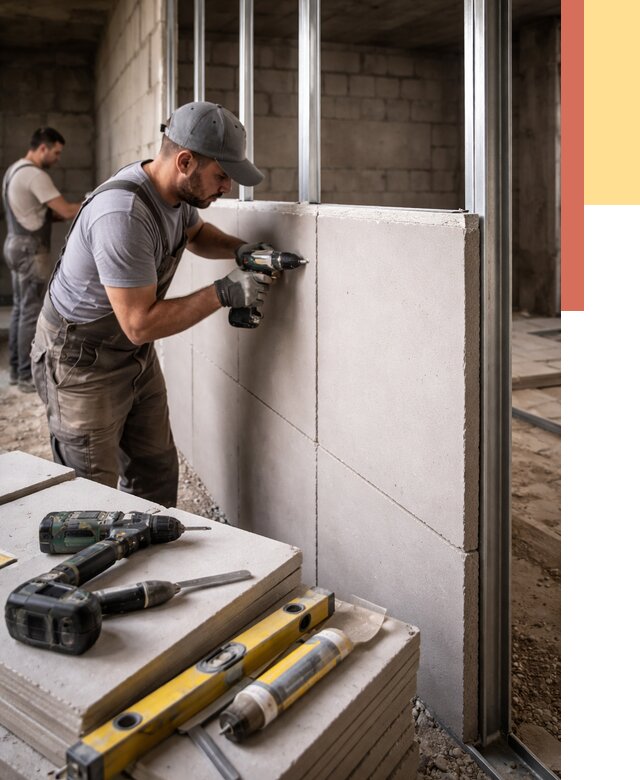 Кладка влагостойких перегородок ПГП в Люберцах от 1263 руб. под ключ | ОТДЕЛОЧНИК-Люб