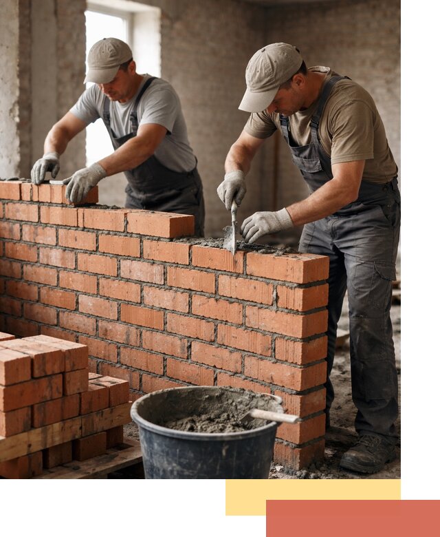 Кладка кирпичных перегородок под ключ в Люберцах