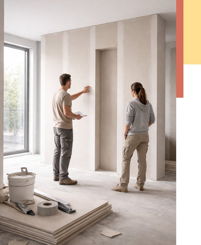 Зонирующая перегородка из гипсокартона в Люберцах от 2946 руб. под ключ | ОТДЕЛОЧНИК-Люб