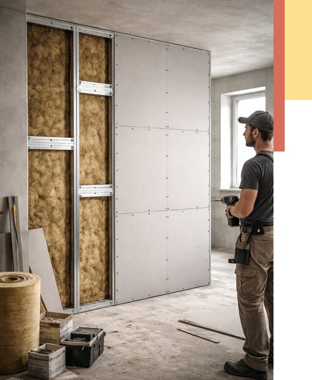 Усиленная перегородка под навеску в Люберцах от 13467 руб. — монтаж под ключ | ОТДЕЛОЧНИК-Люб