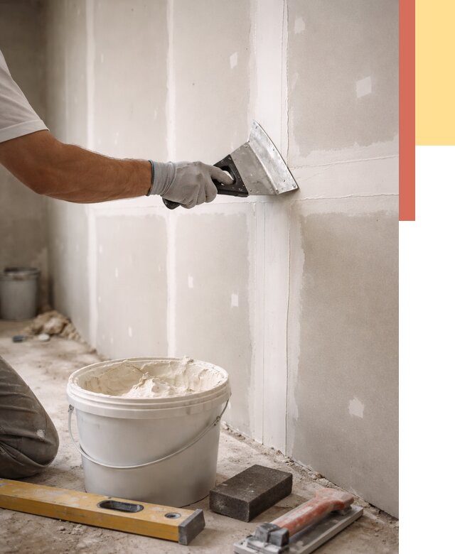 Шпаклевка перегородок из гипсокартона в Люберцах от 2630 руб. — услуги ОТДЕЛОЧНИК-Люб