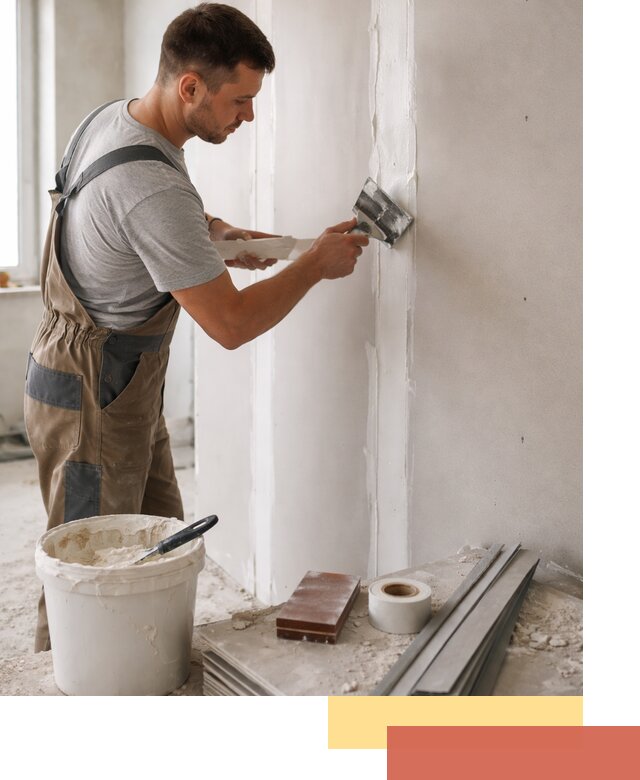 Шпаклевка перегородок из гипсокартона в Люберцах качественно и быстро