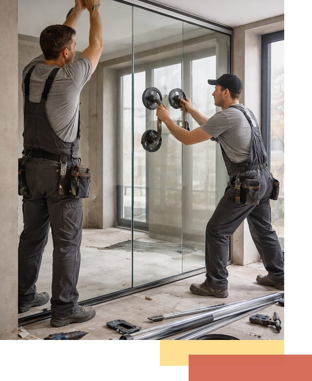 Цельностеклянные перегородки под ключ в Люберцах