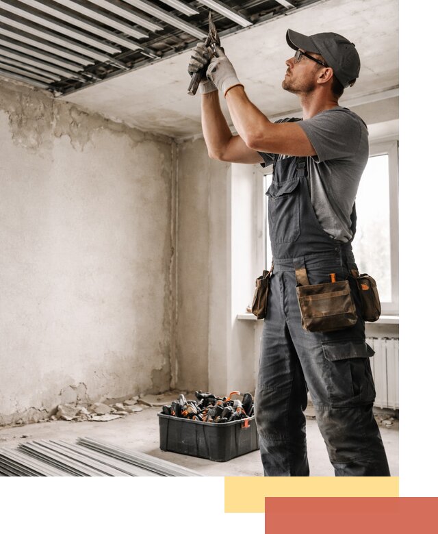 Демонтаж реечного потолка в Люберцах быстро и аккуратно