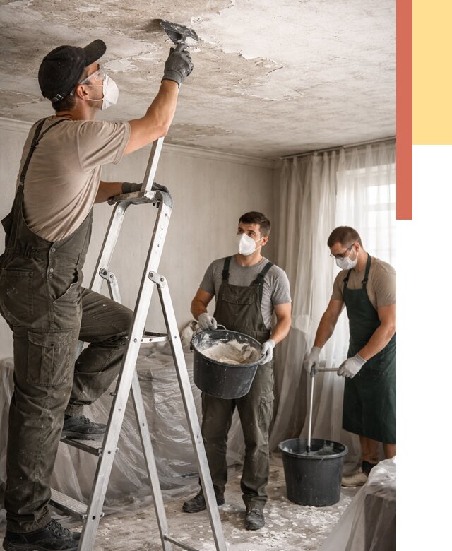 Удаление побелки с потолка в Люберцах от 2630 руб. быстро и недорого | ОТДЕЛОЧНИК-Люб