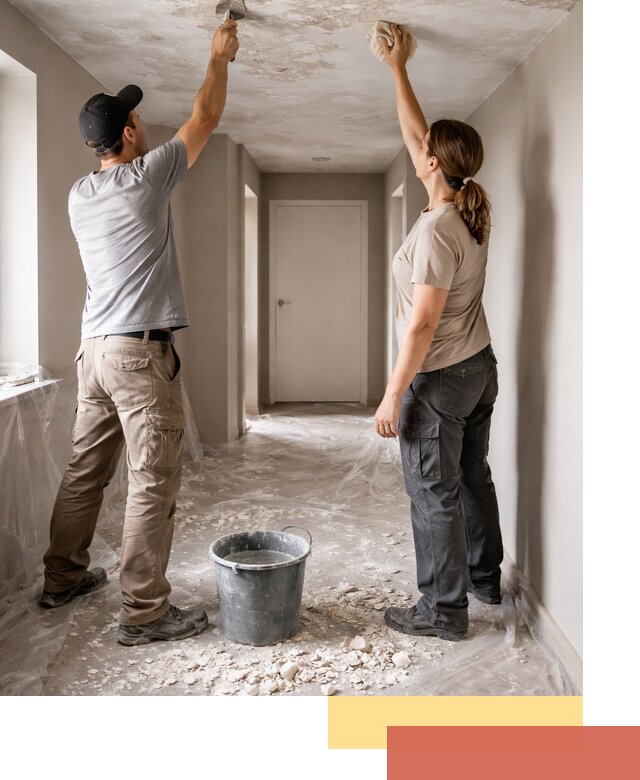 Удаление побелки с потолка в Люберцах — быстро и аккуратно