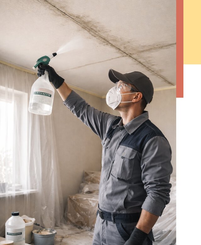 Антисептическая обработка потолка в Люберцах от 2630 руб. | ОТДЕЛОЧНИК-Люб