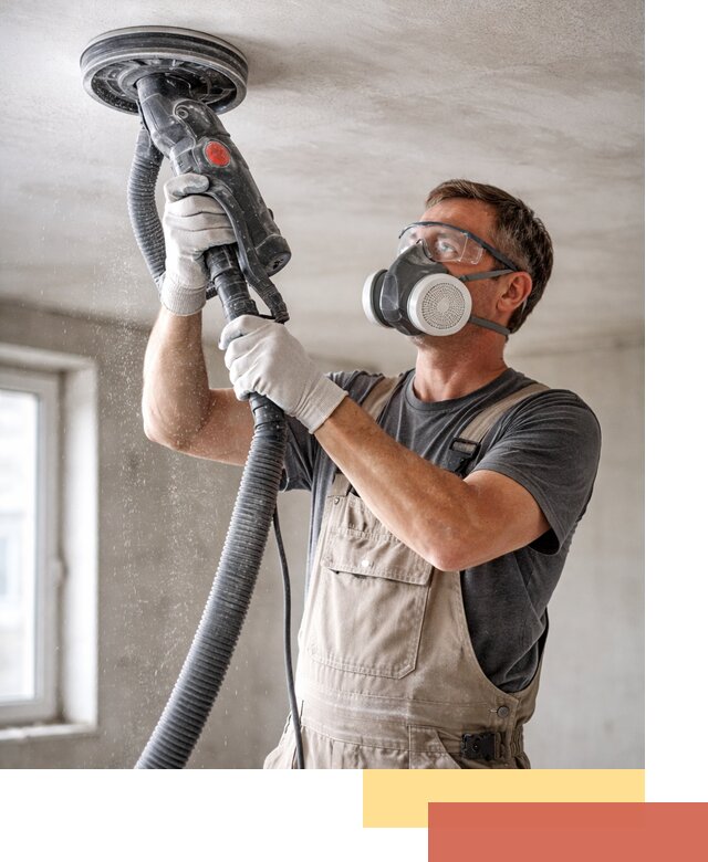 Шлифовка потолка в Люберцах — качественная подготовка под отделку