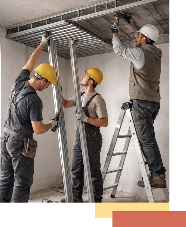 Монтаж реечного потолка под ключ в Люберцах