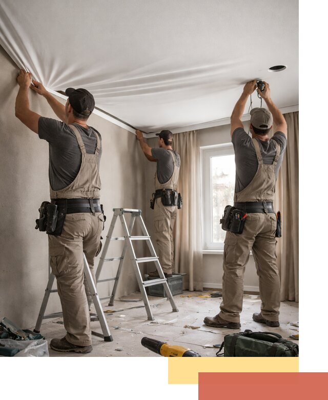 Монтаж матового натяжного потолка в Люберцах качественно и быстро