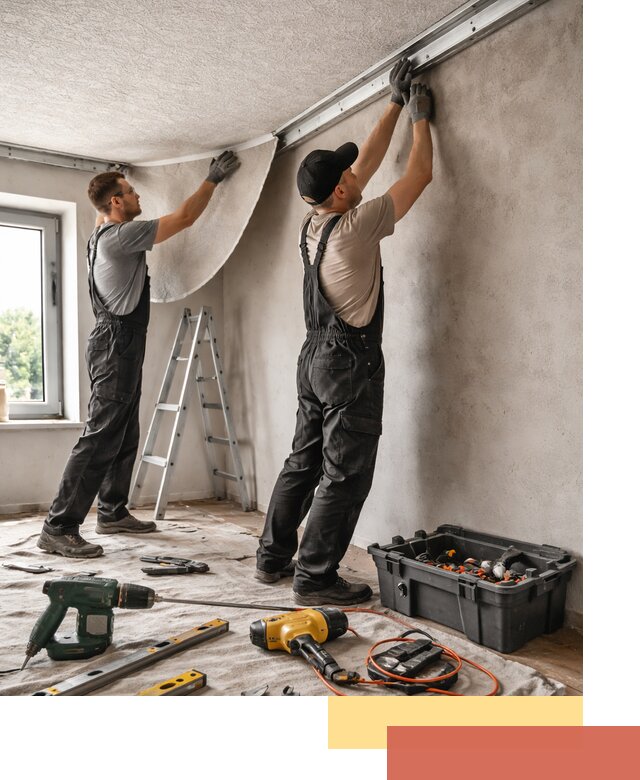 Монтаж фактурного натяжного потолка в Люберцах качественно и быстро